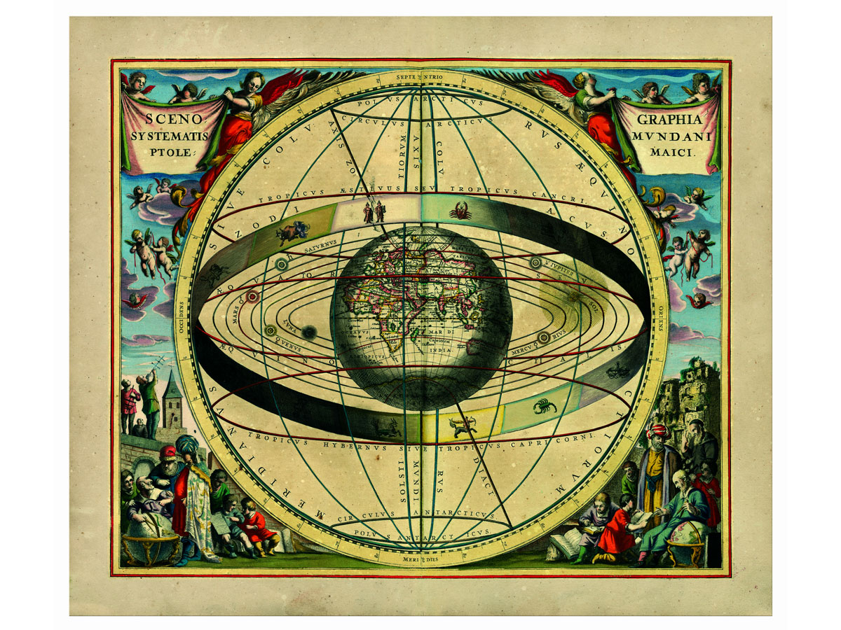 Cellarius, Atlas Coelestis – La Cosmologia Tolemaica