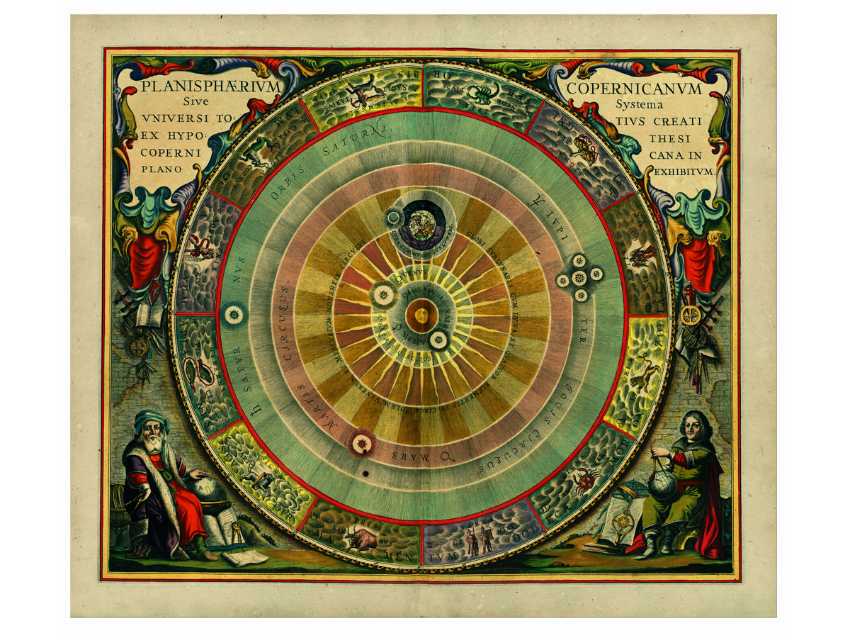 Cellarius, Atlas Coelestis - La Cosmologia di Copernico e di Tycho Brahe