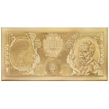 Lire 10.000 “tipo 1962” Michelangelo – Oro