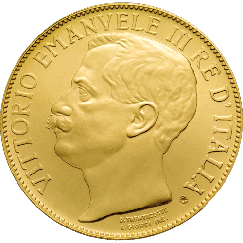 Collezione Oro 
La Storia della Lira nel Regno di Vittorio Emanuele III 1901-1936