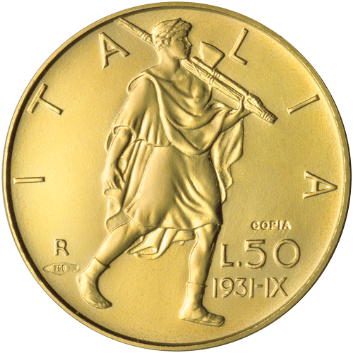 Collezione Oro 
La Storia della Lira tra le due Guerre 1923-1926.