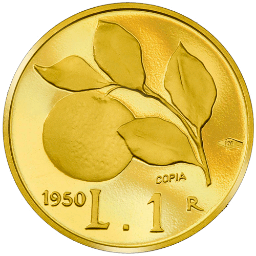 1 Lira Ramo d’Arancio 1950 Oro