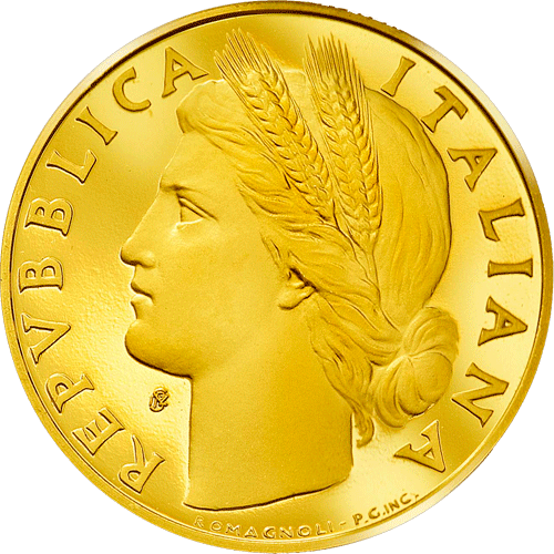 1 Lira Ramo d’Arancio 1950 Oro