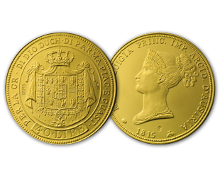 Lire 40 1815 Ducato di Parma, Piacenza e Guastalla Oro