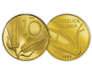 10 Lire Spighe di Grano 1999 Oro