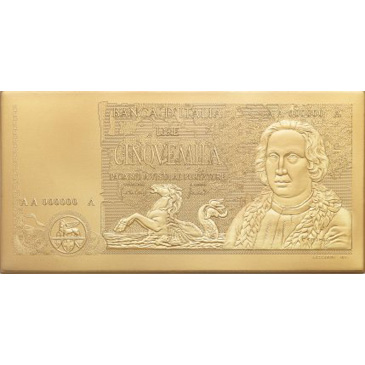 Lire 5.000 “tipo 1971” Cristoforo Colombo – Oro