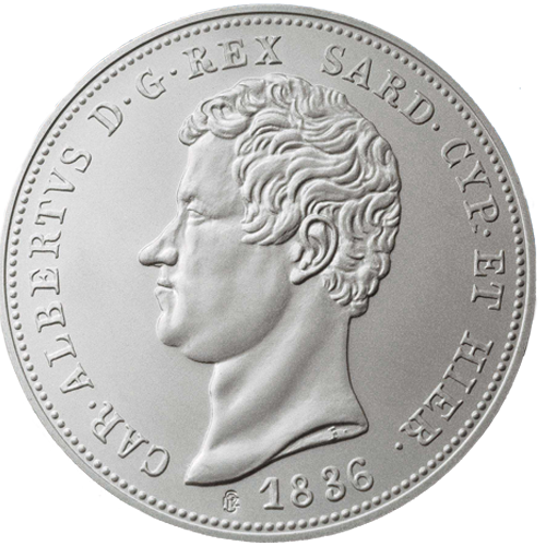REGNO DI SARDEGNA – 50 Lire, 1836