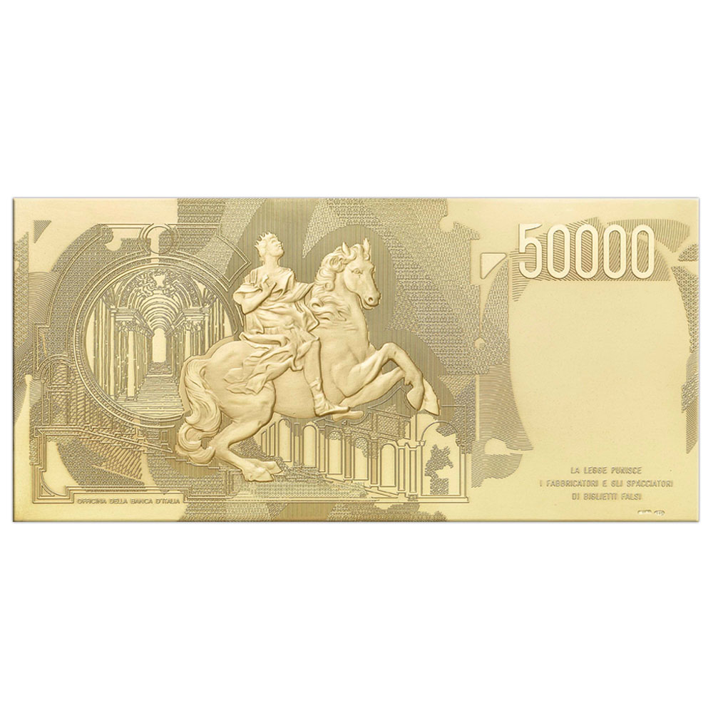 LIRE 50.000 “TIPO 1984” BERNINI – ORO