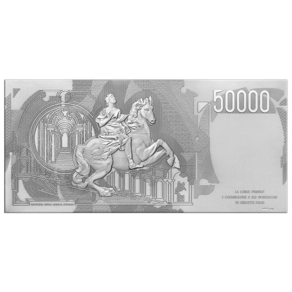 LIRE 50.000 “TIPO 1984” BERNINI – ARGENTO