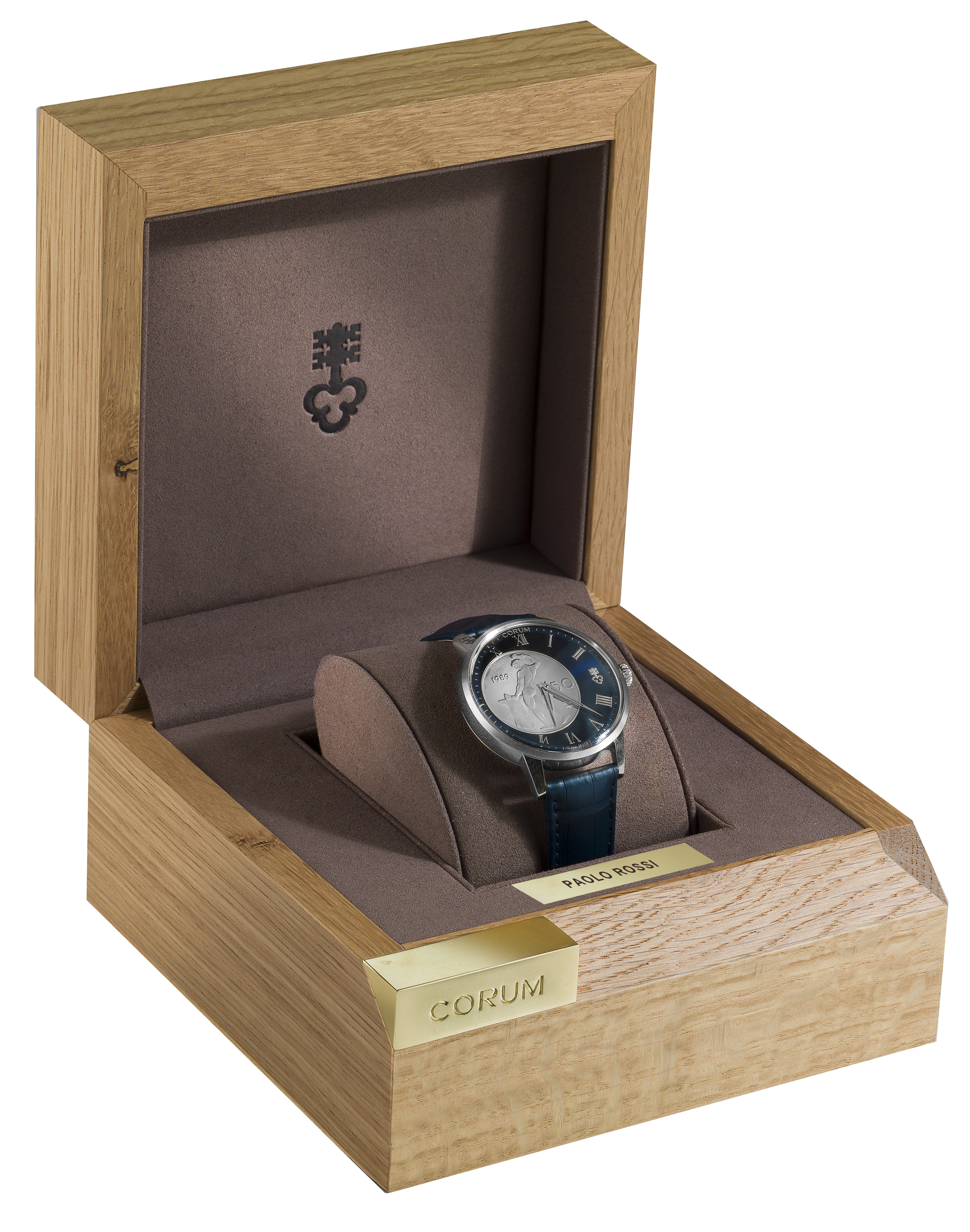OROLOGIO CORUM HERITAGE VULCANO BLUE & SILVER